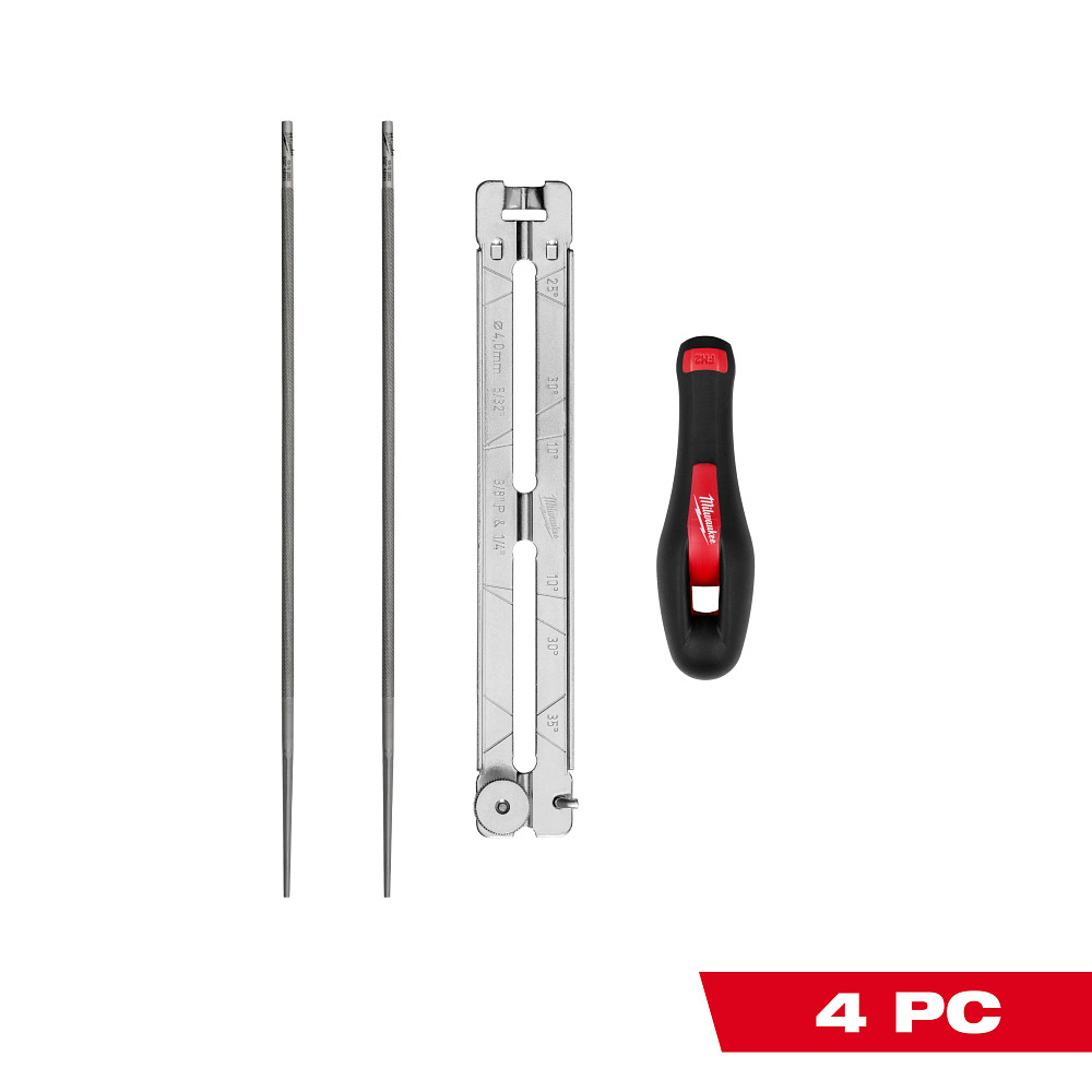 4pc 5/32” Saw Chain Sharpening Set