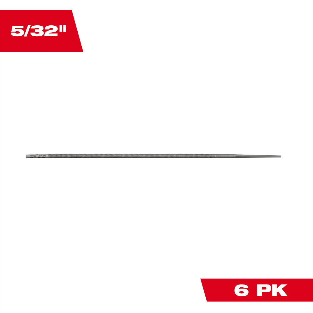 5/32” Round File for Saw Chain 6 PK