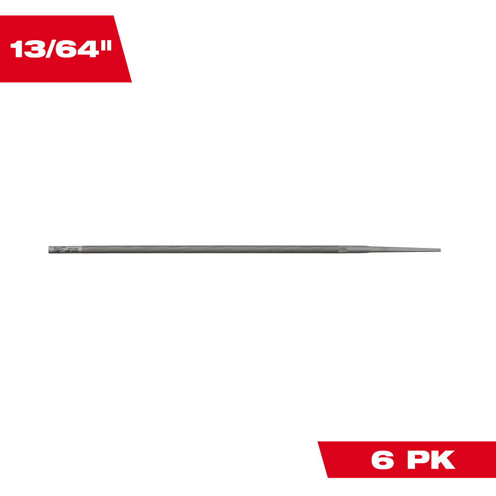 13/64” Round File for Saw Chain 6 PK