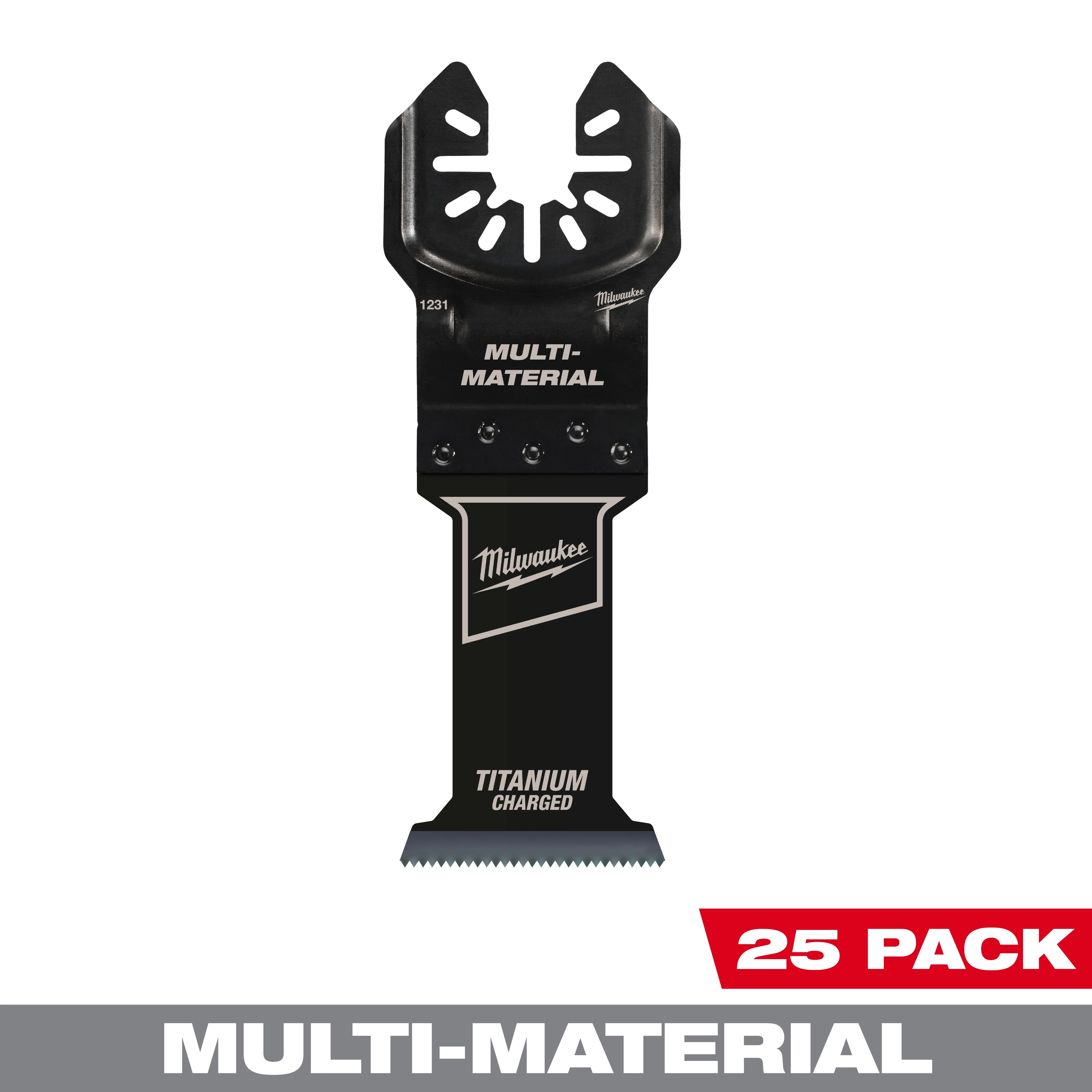 Universal Fit OPEN-LOK™ TITANIUM CHARGED™ Bi-Metal Multi-Material Blades 1 3/8" - 25pk
