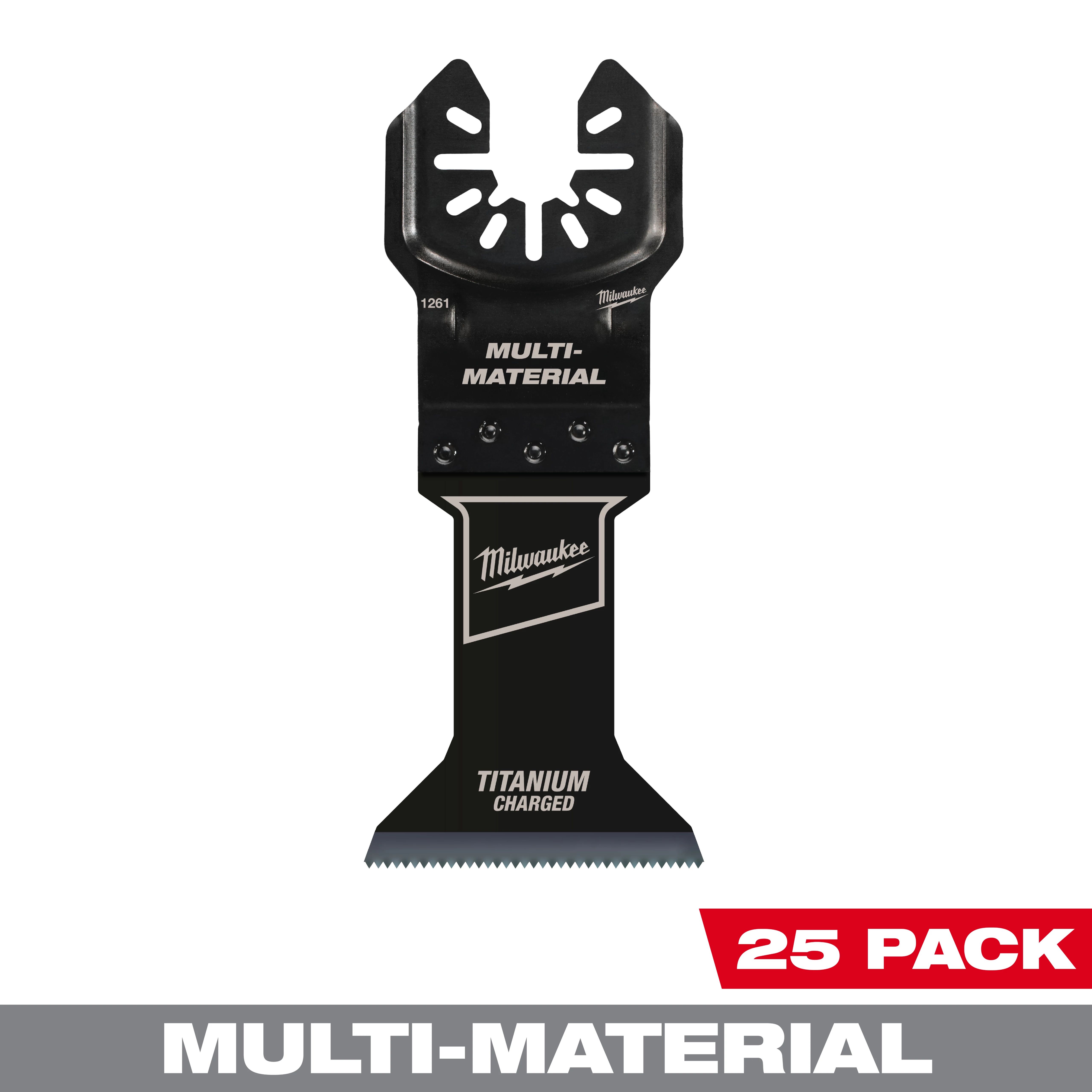 Universal Fit OPEN-LOK™ TITANIUM CHARGED™ Bi-Metal Multi-Material Blades 1 3/4" - 25PK