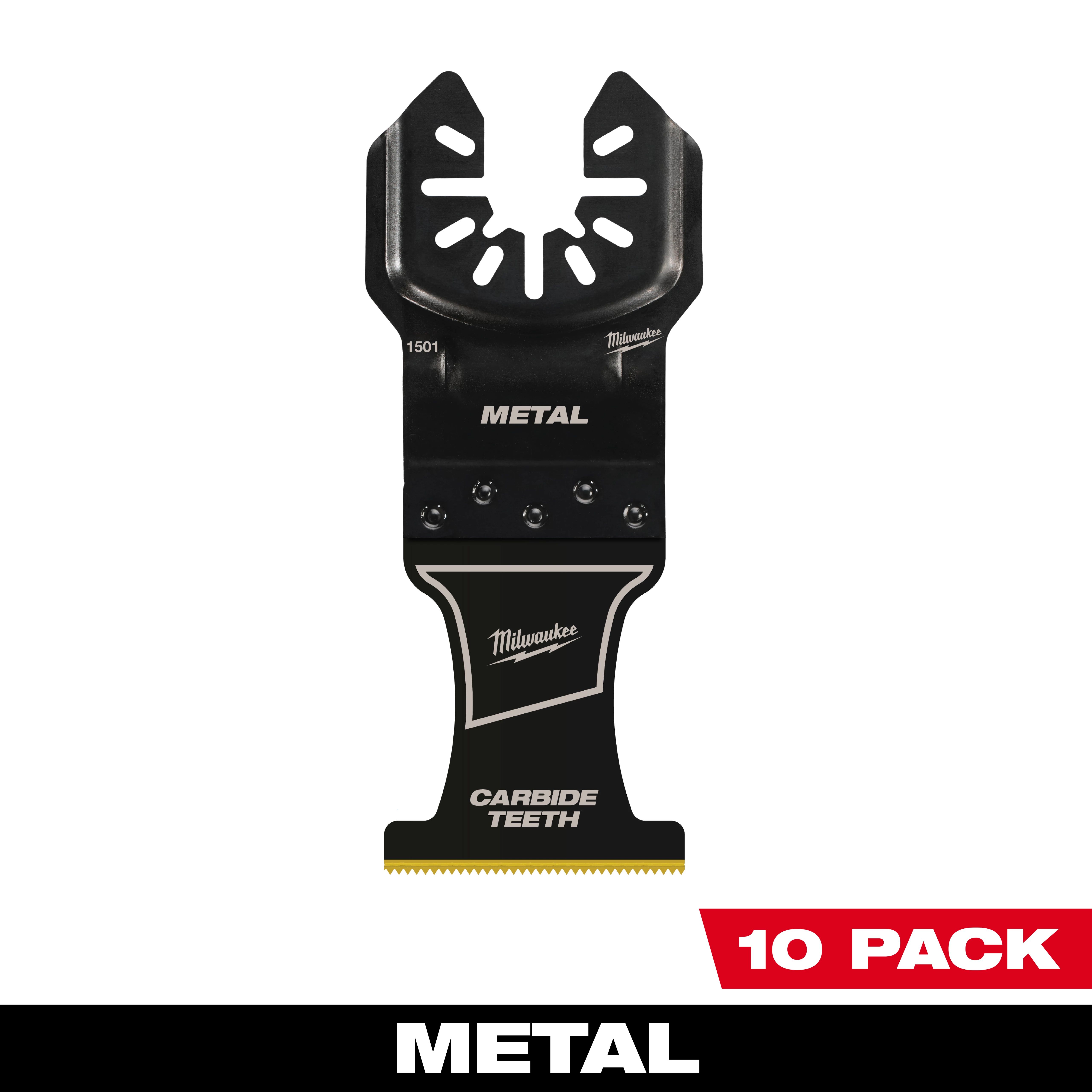 Universal Fit OPEN-LOK™ 1-3/8" Carbide Teeth Metal Multi-Tool Blades - 10 Pack