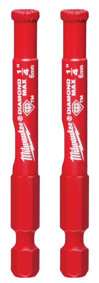 DIAMOND MAX™ 1/4" Diamond Grit Hole Saw 2 PK