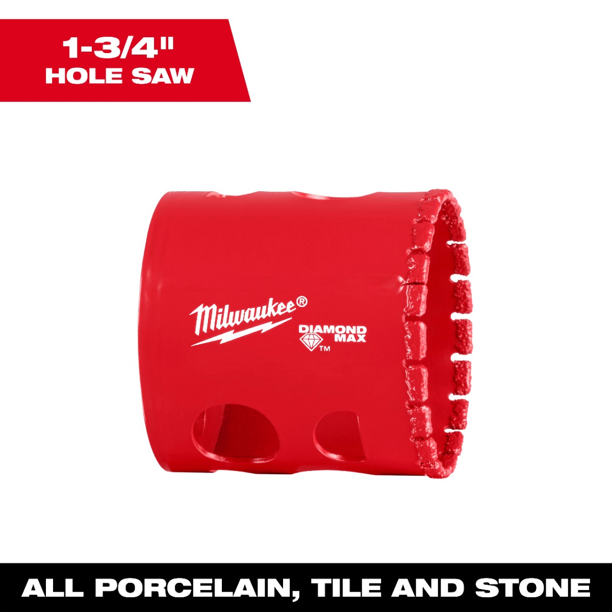 Milwaukee® 1-3/4" Diamond Max™ Hole Saw