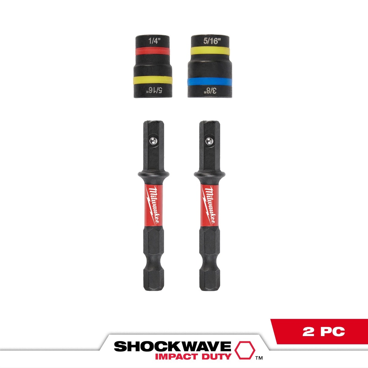 SHOCKWAVE Impact Duty™ QUIK-CLEAR™ 2-in-1 Magnetic Nut Driver Set 2PC