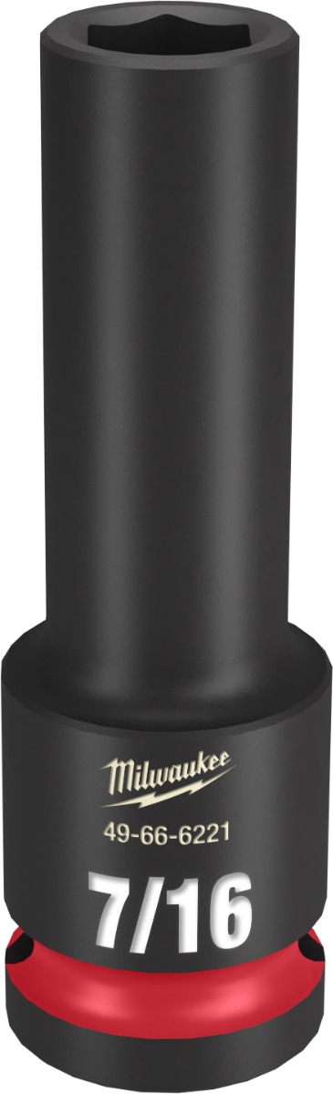 SHOCKWAVE Impact Duty™ 1/2" Drive 6 Point Sockets 7/16" - Deep - SAE