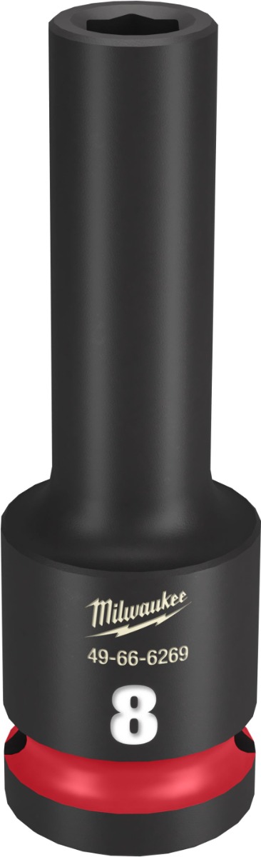 SHOCKWAVE Impact Duty™ 1/2" Drive 6 Point Sockets 8mm - Deep - Metric
