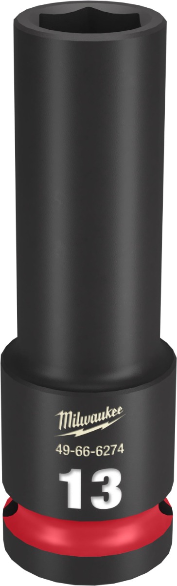 SHOCKWAVE Impact Duty™ 1/2" Drive 6 Point Sockets 13mm - Deep - Metric