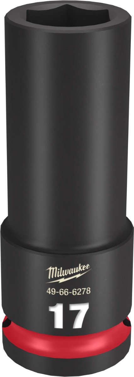 SHOCKWAVE Impact Duty™ 1/2" Drive 6 Point Sockets 17mm - Deep - Metric