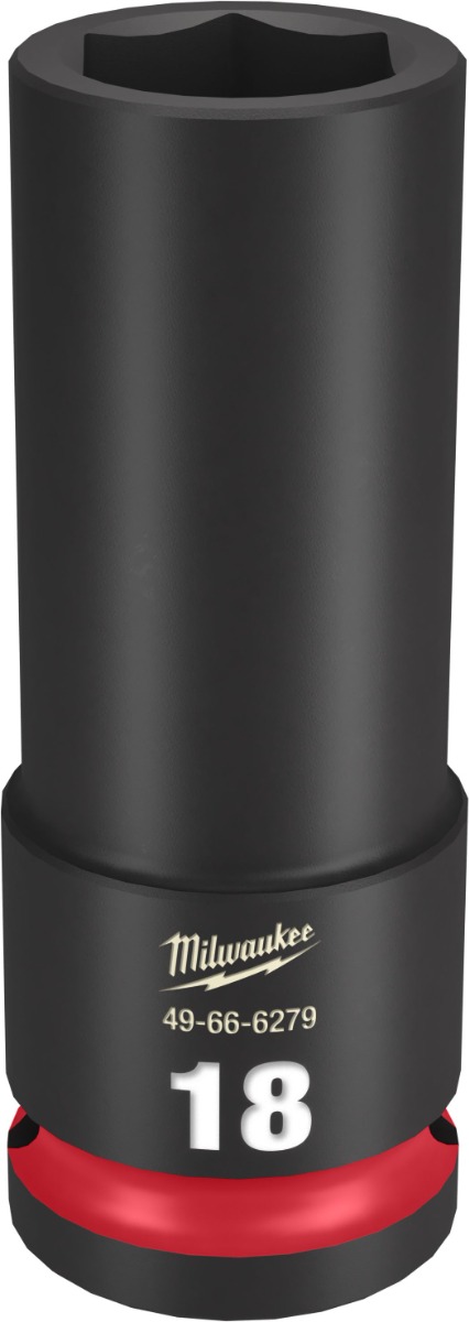 SHOCKWAVE Impact Duty™ 1/2" Drive 6 Point Sockets 18mm - Deep - Metric
