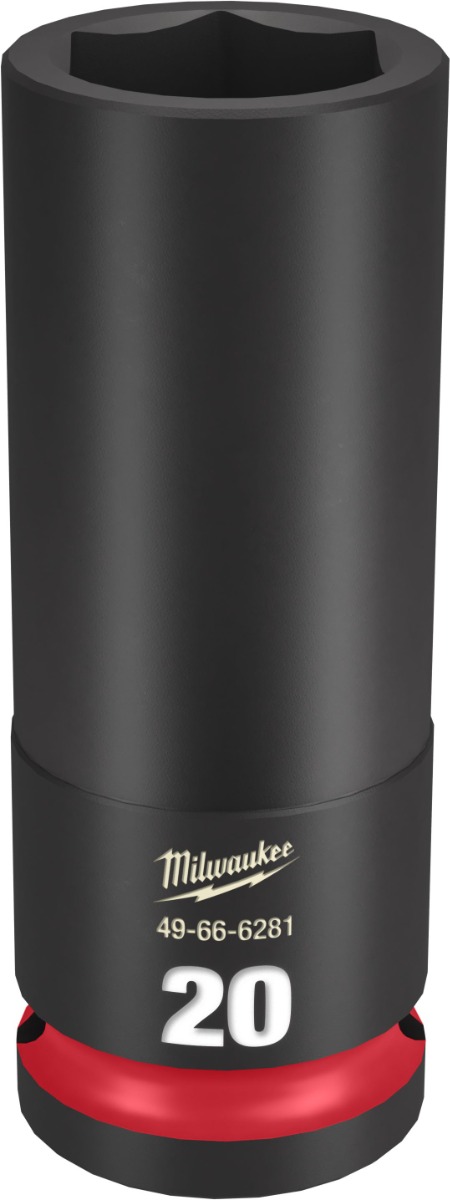 SHOCKWAVE Impact Duty™ 1/2" Drive 6 Point Sockets 20mm - Deep - Metric