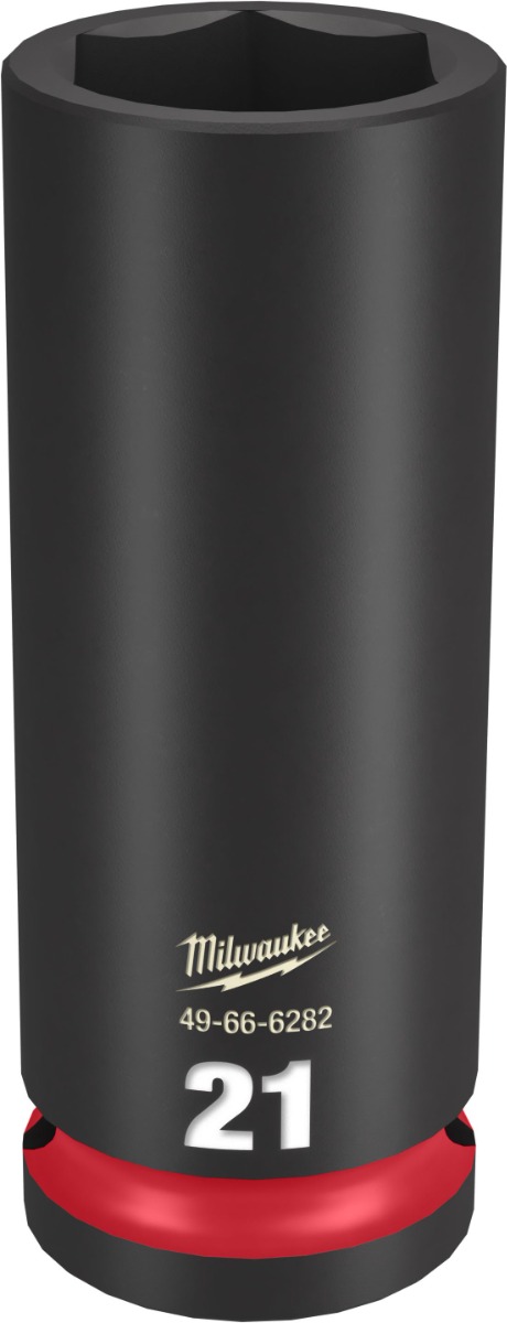 SHOCKWAVE Impact Duty™ 1/2" Drive 6 Point Sockets 21mm - Deep - Metric