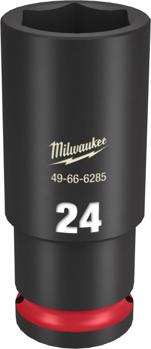 SHOCKWAVE Impact Duty™ 1/2" Drive 6 Point Sockets 24mm - Deep - Metric