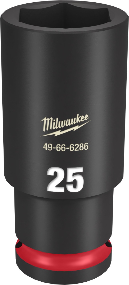 SHOCKWAVE Impact Duty™ 1/2" Drive 6 Point Sockets 25mm - Deep - Metric