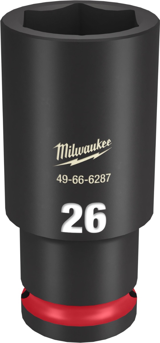 SHOCKWAVE Impact Duty™ 1/2" Drive 6 Point Sockets 26mm - Deep - Metric