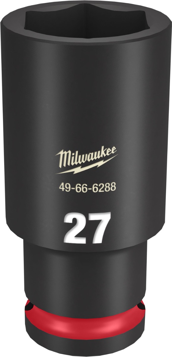 SHOCKWAVE Impact Duty™ 1/2" Drive 6 Point Sockets 27mm - Deep - Metric