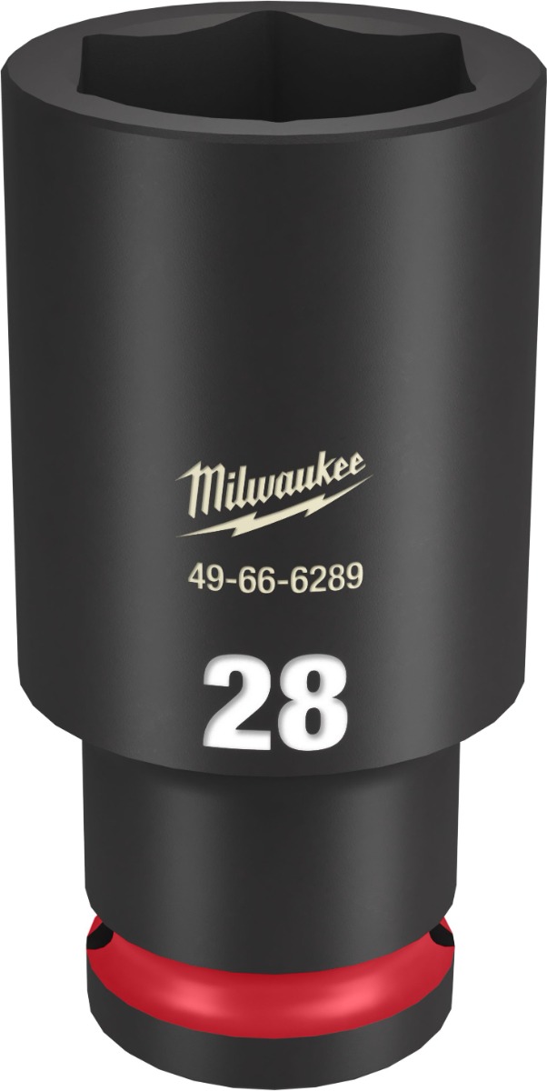 SHOCKWAVE Impact Duty™ 1/2" Drive 6 Point Sockets 28mm - Deep - Metric
