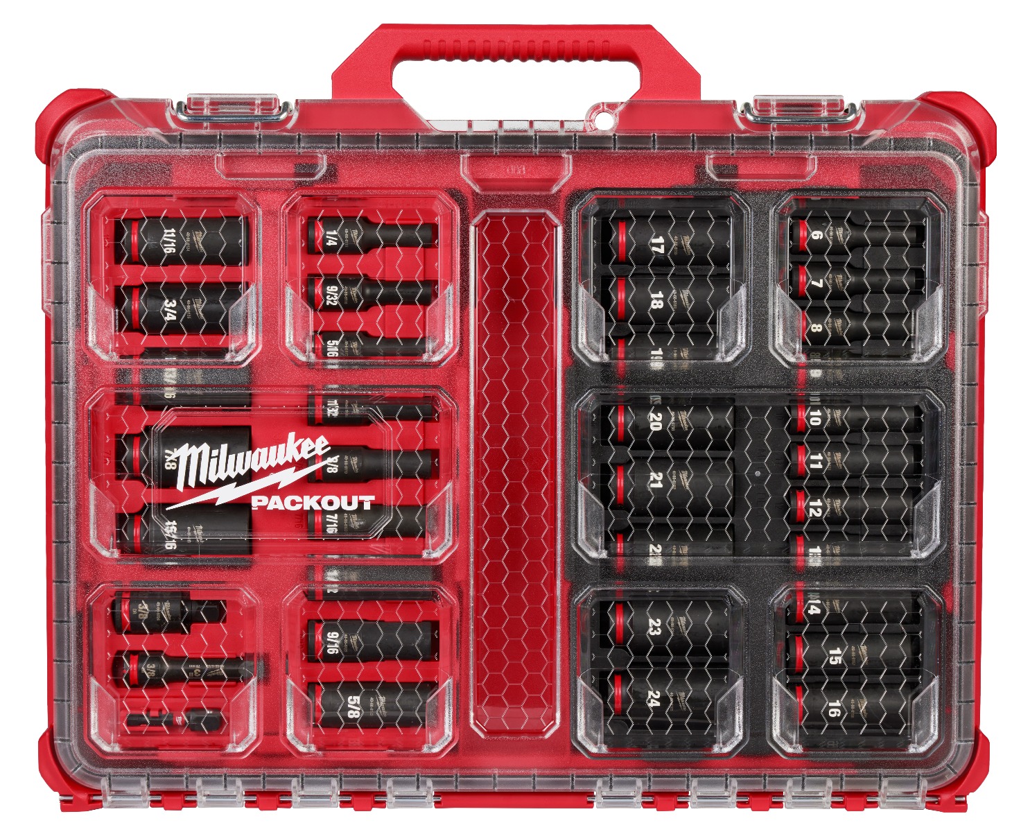 SHOCKWAVE Impact Duty™ Socket 3/8” Dr 36PC PACKOUT Set