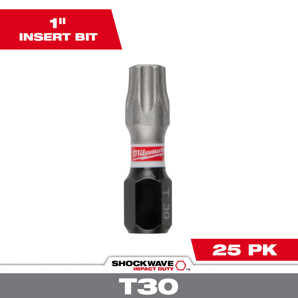 SHOCKWAVE™ Impact Duty 1" T30 INSERT BITS 25Pk