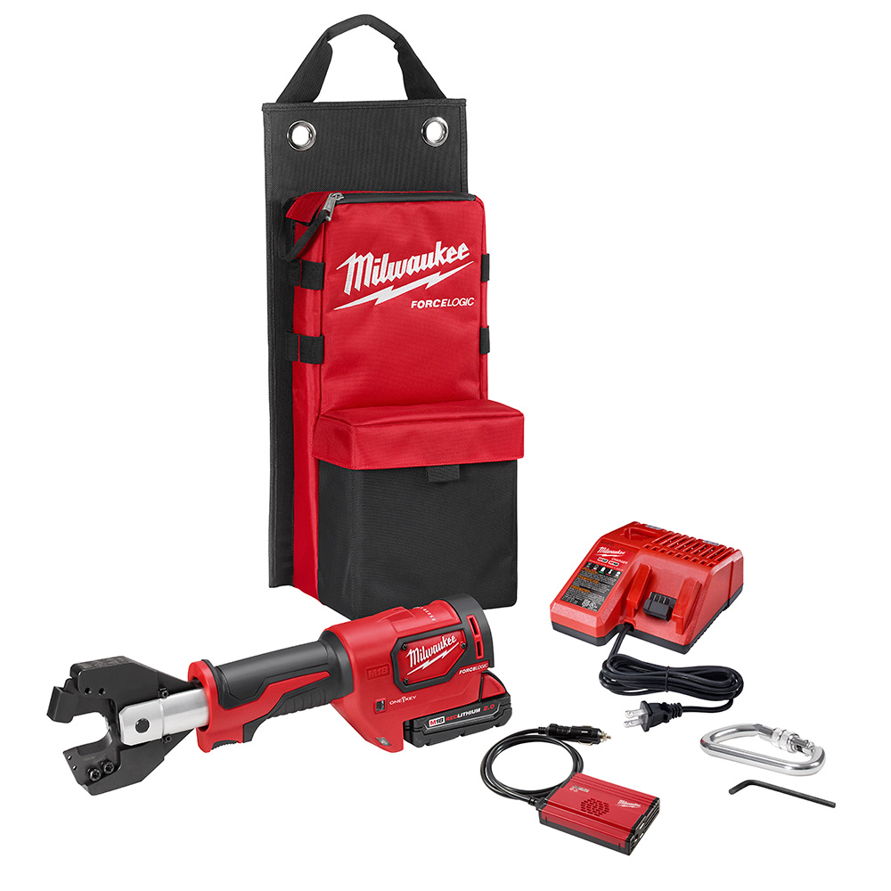 M18 18 Volt Lithium-Ion Cordless Force Logic Cable Cutter Kit with 477 ACSR Jaws Kit