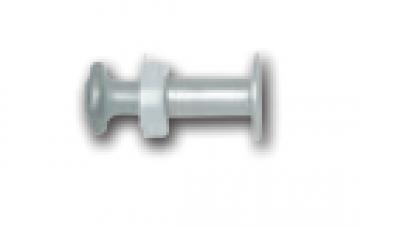 8MM Head Pin - 16MM Knurled With Top Hat (Box of 100)