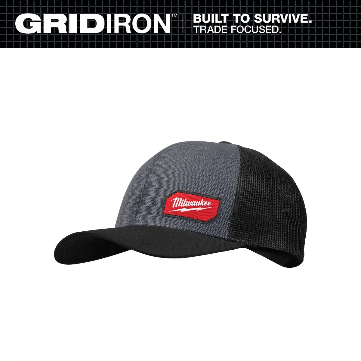 GRIDIRON™ TRUCKER HAT - GRAY