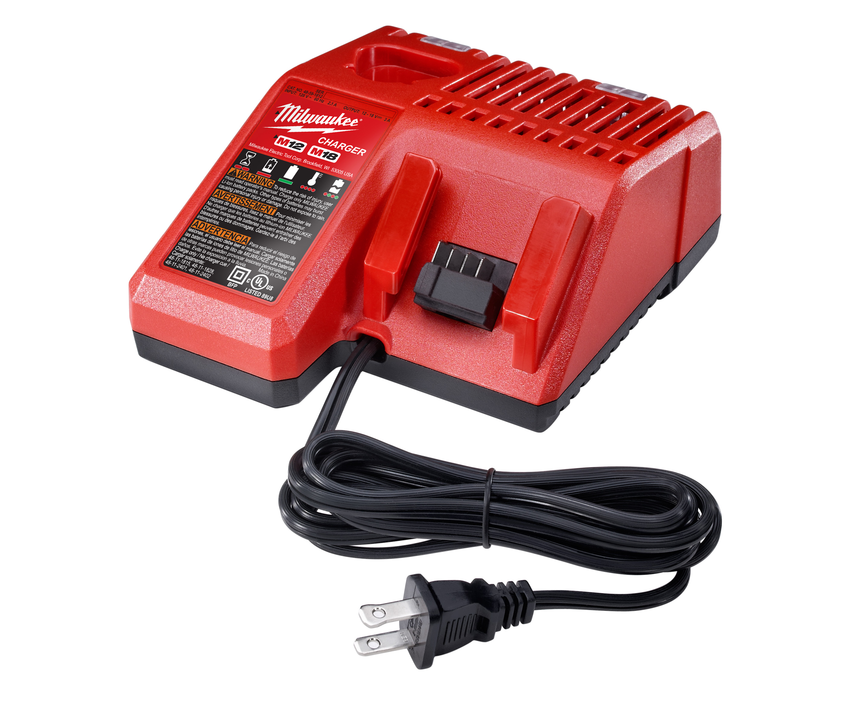 M18 and M12 18-Volt/12-Volt Lithium-Ion Multi-Voltage Battery Charger