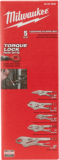 5 Pc. TORQUE LOCK™ LOCKING PLIERS KIT