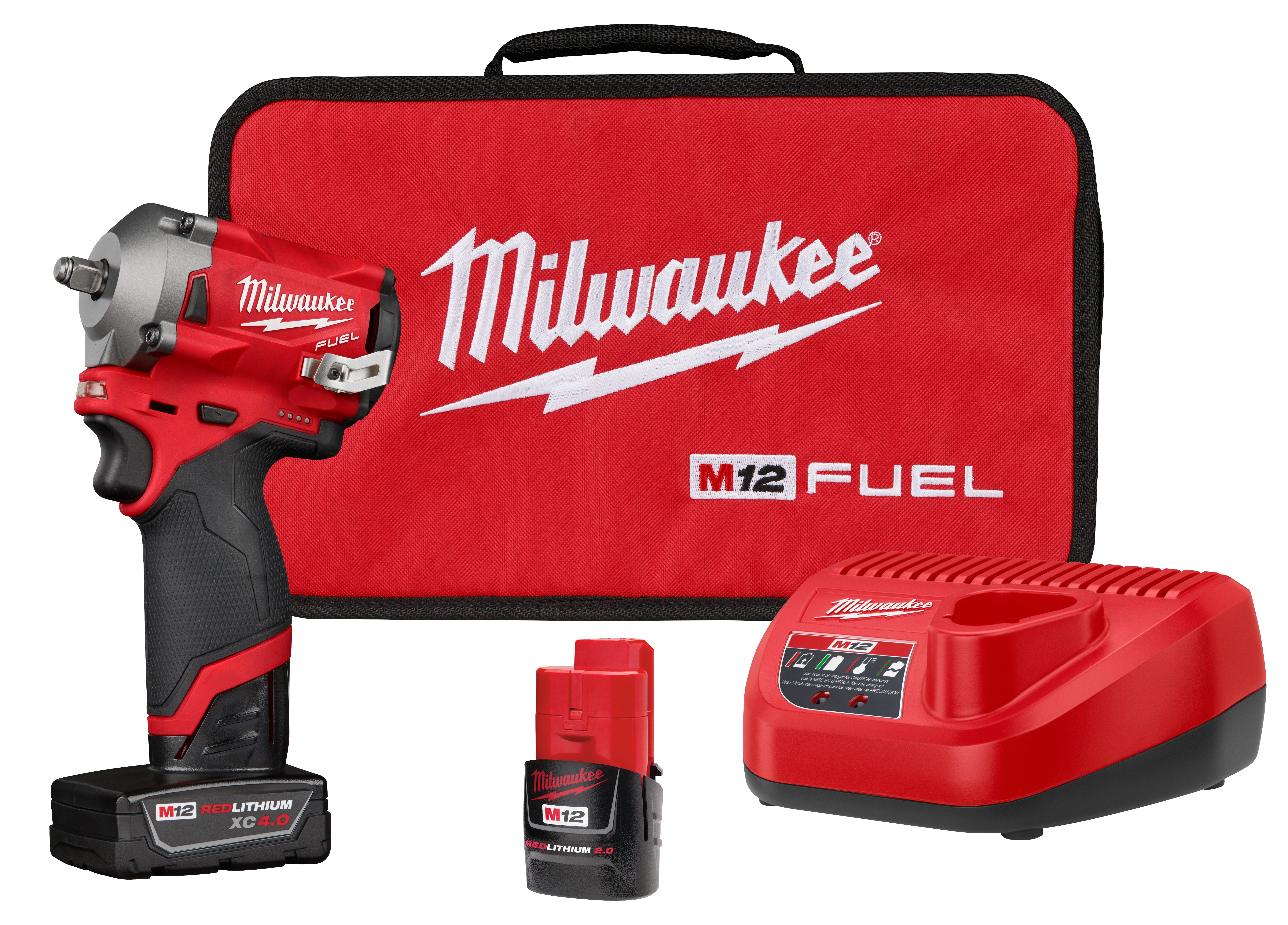 M12 FUEL 12 Volt Lithium-Ion Brushless Cordless Stubby 3/8 in. Impact Wrench Kit