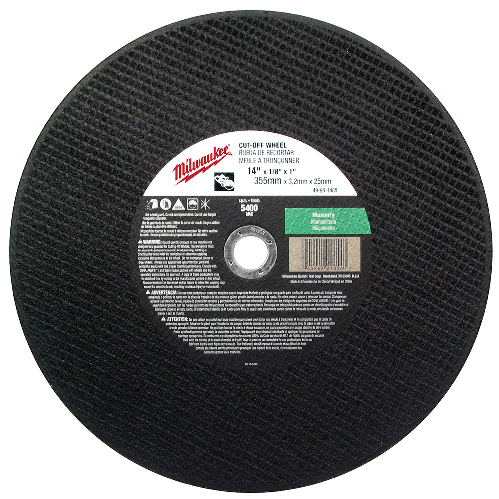 14 in. x 1/8 in. x 20 mm Cut-Off Wheel (Type 1) (10 PACK)