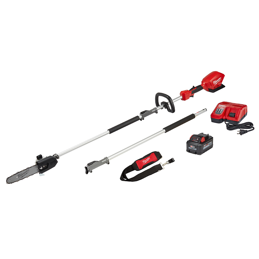 M18 FUEL 18 Volt Lithium-Ion Cordless 10 in. Pole Saw with QUIK-LOK Attachment Capability Kit