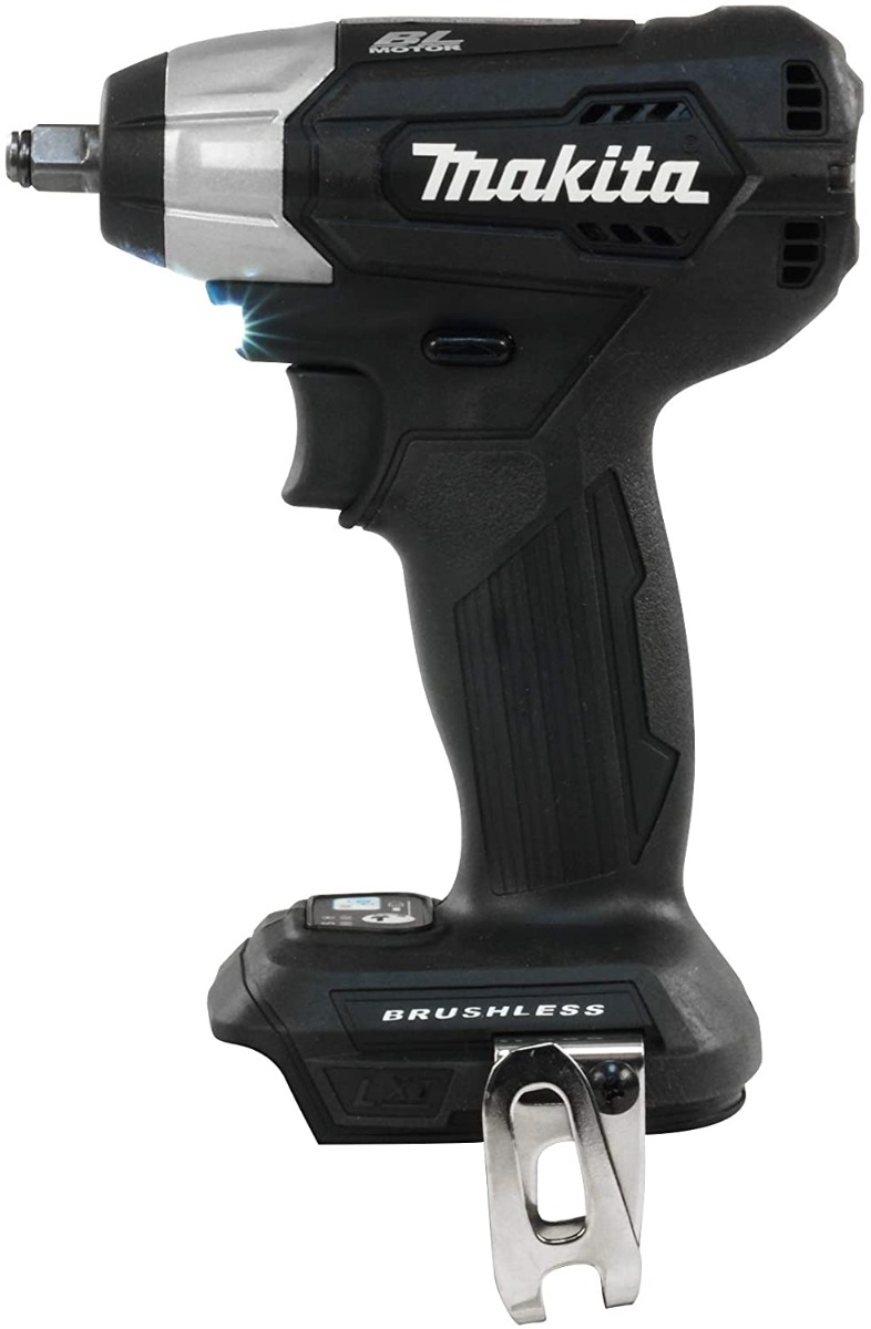 Makita 18V LXT Lithium-Ion Cordless Brushless Sub Compact 3/8” Square Drive Impact Wrench with Friction Ring, Tool Only (DTW180ZB)