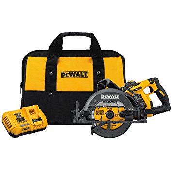 FLEXVOLT 60V MAX* 7-1/4 IN. CORDLESS WORM DRIVE STYLE SAW (9.0AH BATTERY)