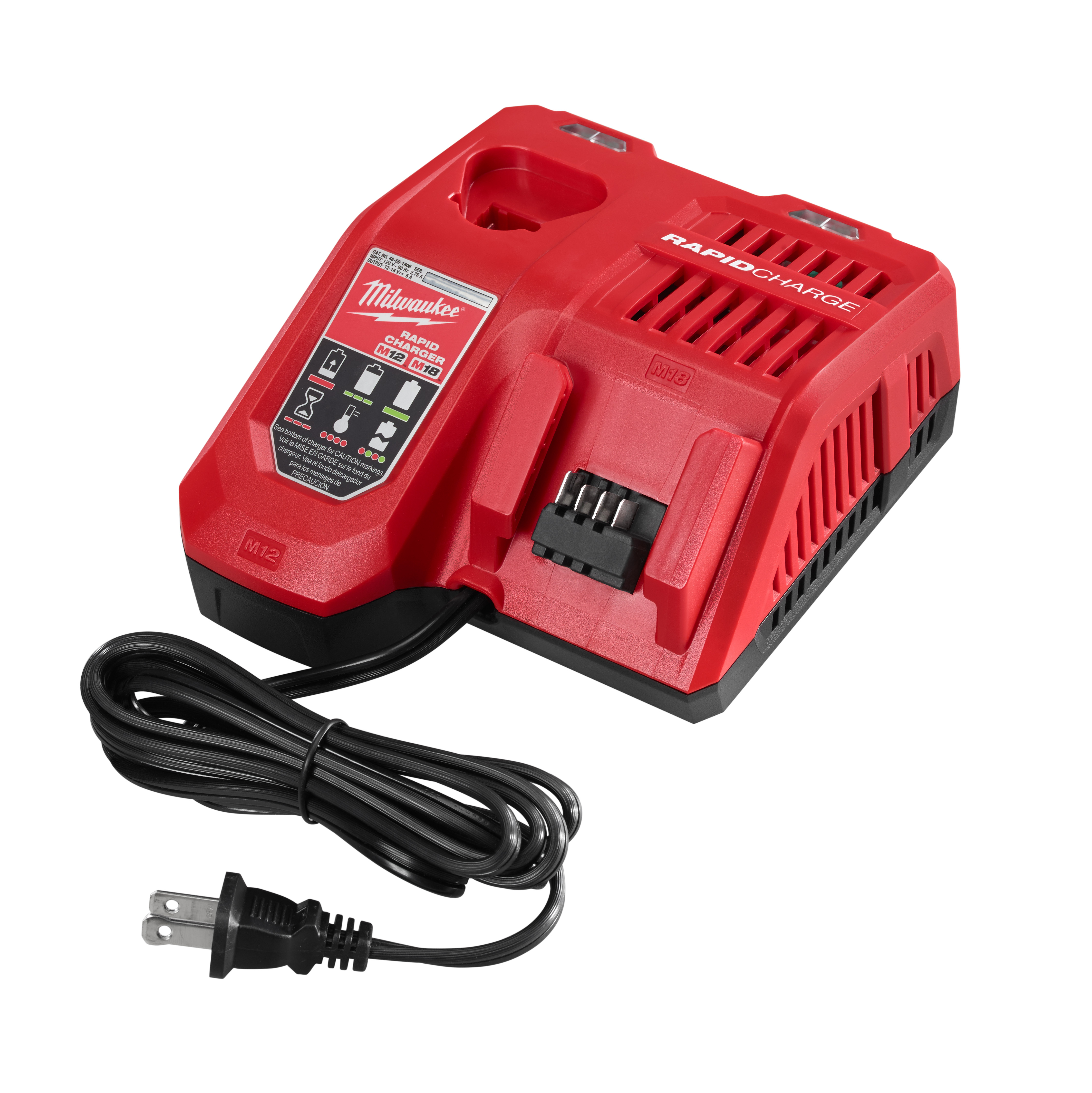 M18 and M12 18-Volt/12-Volt Lithium-Ion Multi-Voltage Rapid Battery Charger