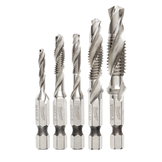 SHOCKWAVE 5PC METRIC IMPACT DRILL TAP SET