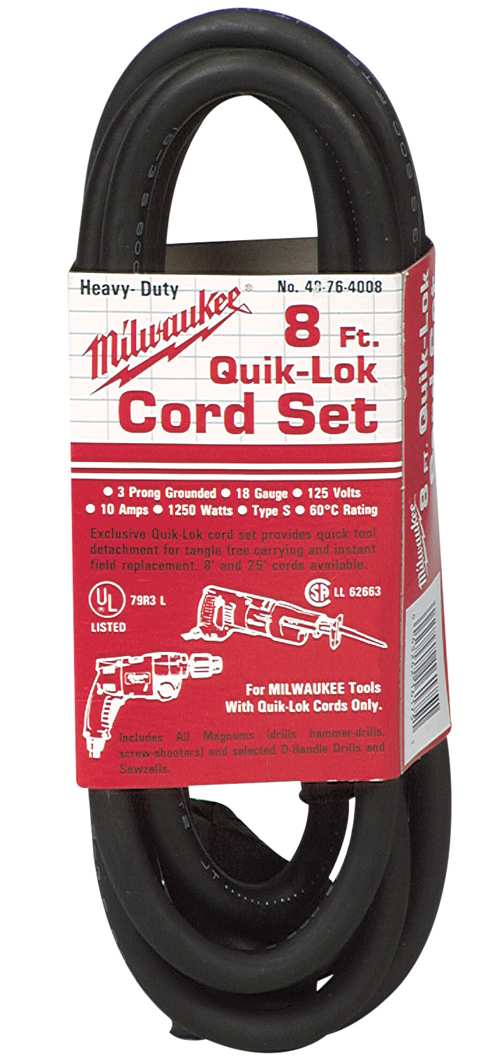 8 ft. 3-Wire Quik-Lok Cord Set