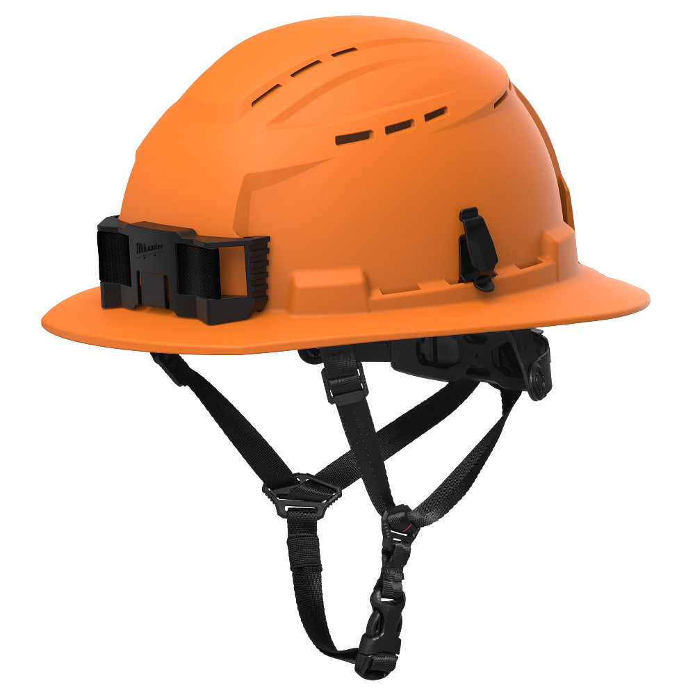 BOLT™ Orange Full Brim Vented Safety Helmet – Type 2, Class C