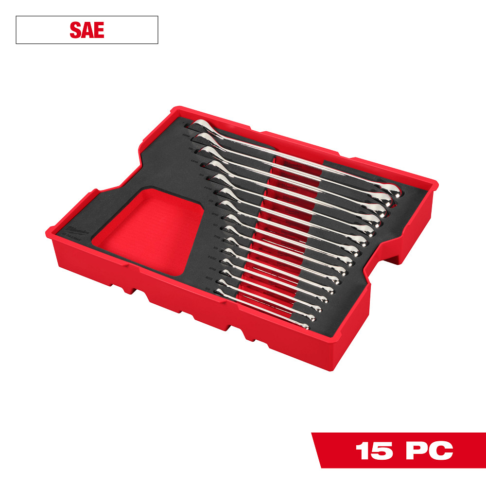 15pc. SAE Combination Wrench Set with Tray for PACKOUT™ Drawers