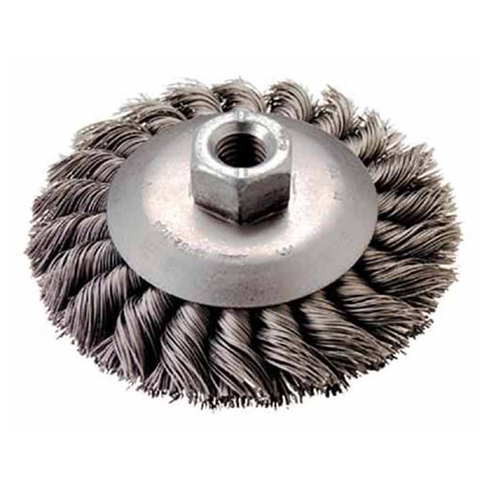 4 in. Stainless Steel Bevel Knot Brush