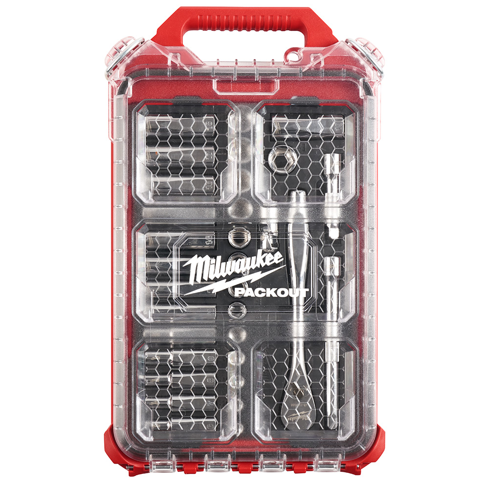 3/8 in. Ratchet and Socket Set in PACKOUT - Metric - 32 Piece