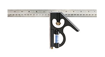 12'' HEAVY-DUTY PROFESSIONAL COMBINATION SQUARE Inch/Metric graduations 