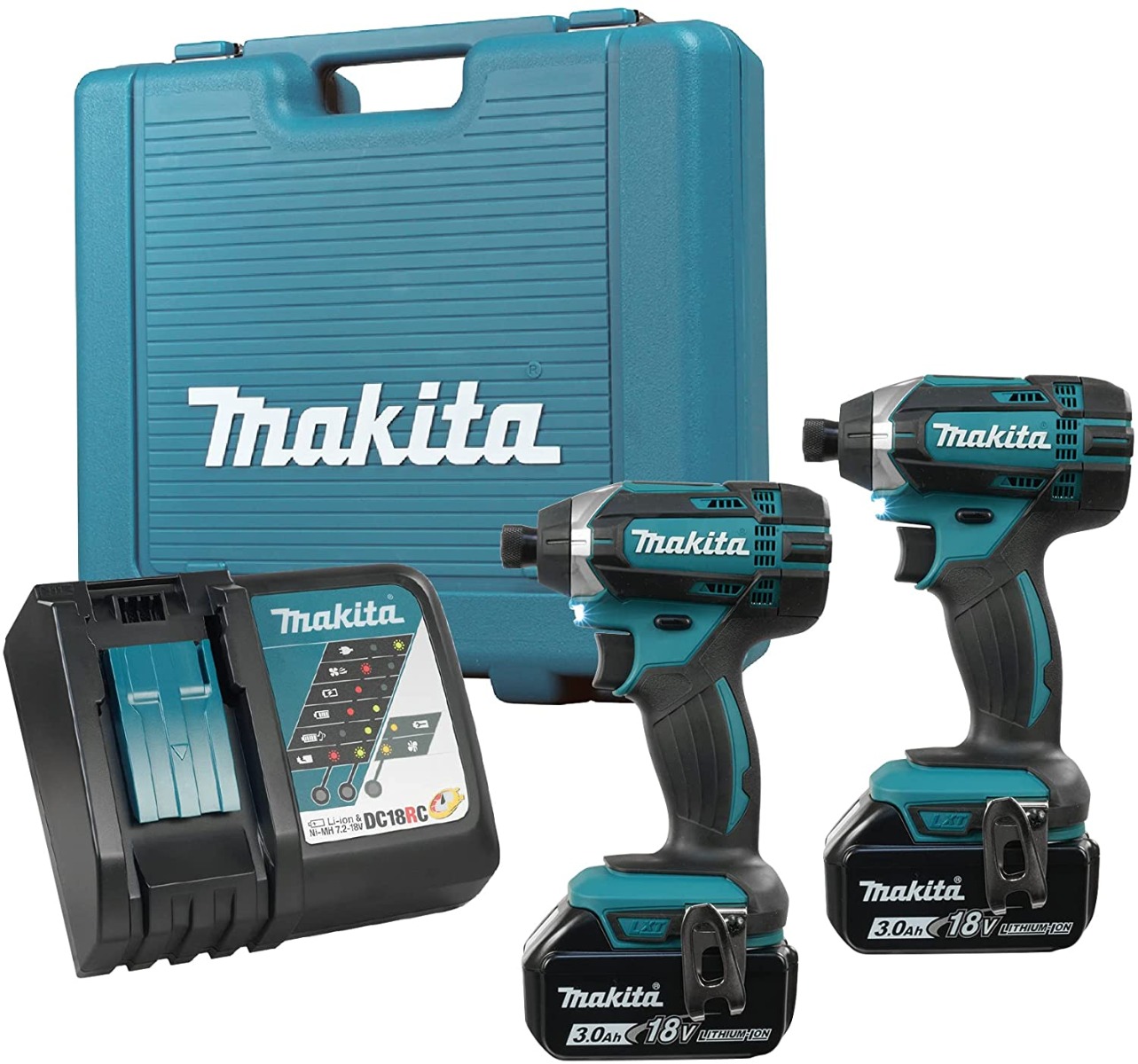 Makita DLX2149 18V LXT 2 Piece Combo 3.0Ah Kit (DTD152Z x 2)