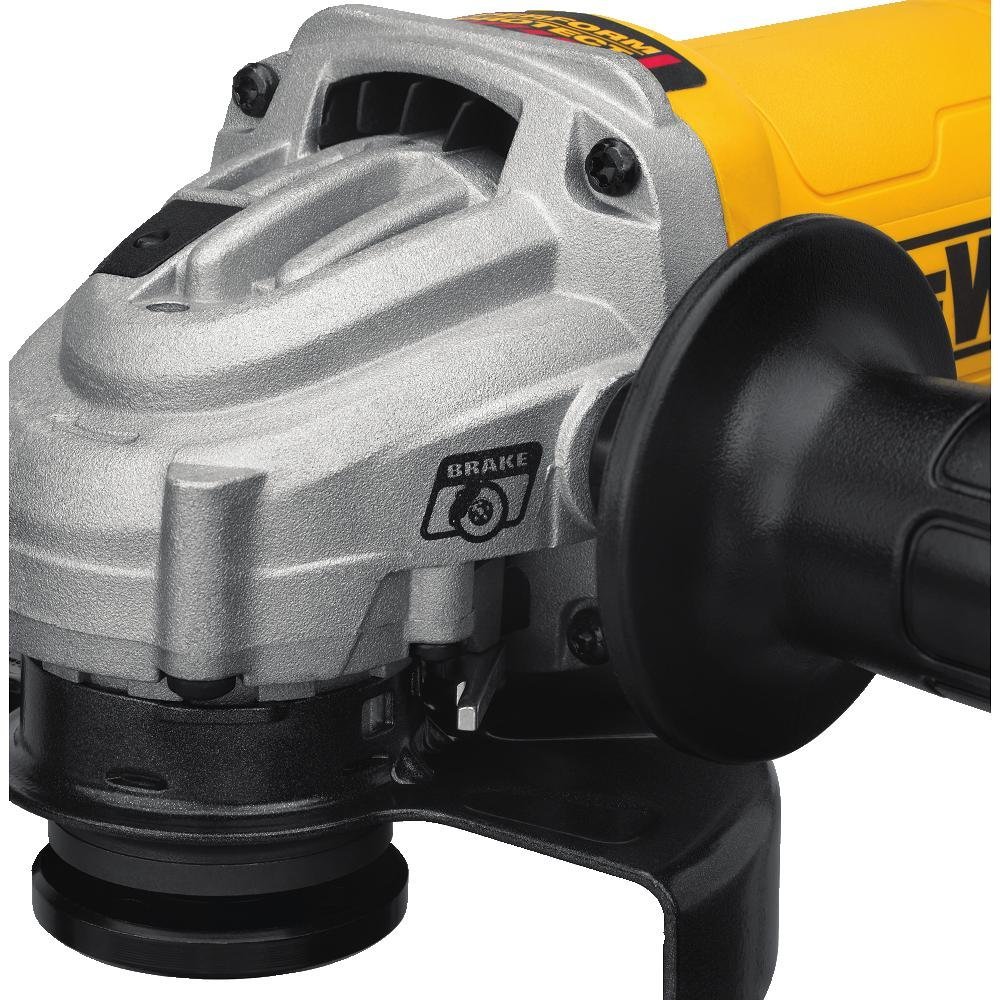 Small Angle Paddle Switch Grinder with Brake and No-Lock on, 4.5-Inch