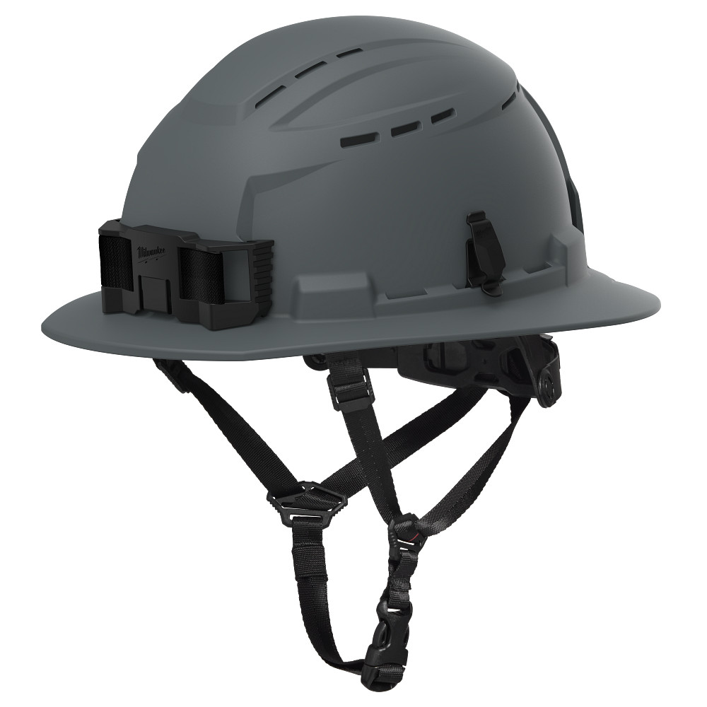 BOLT™ Gray Full Brim Vented Safety Helmet – Type 2, Class C