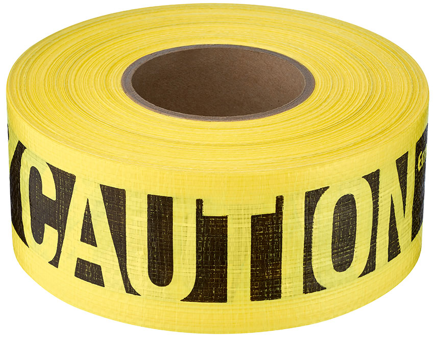 500' Reinforced Yellow Barricade Tape