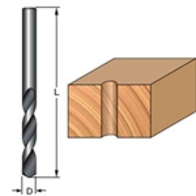 2-Millimeter by 49-Millimeter Left Turn 2-Millimeter Shank Solid Carbide Drill Bit