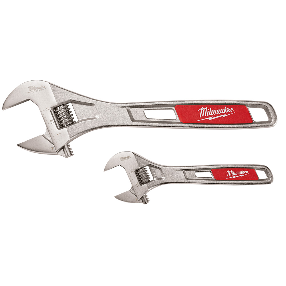 6 in. & 10 in. Adjustable Wrench - 2 pack