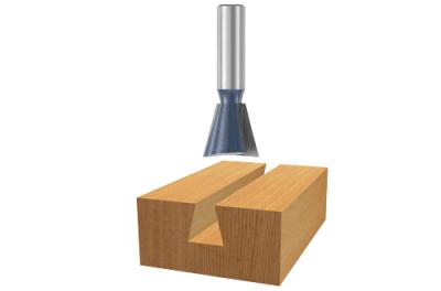 14° x 1/2 In. Carbide Tipped Dovetail Bit