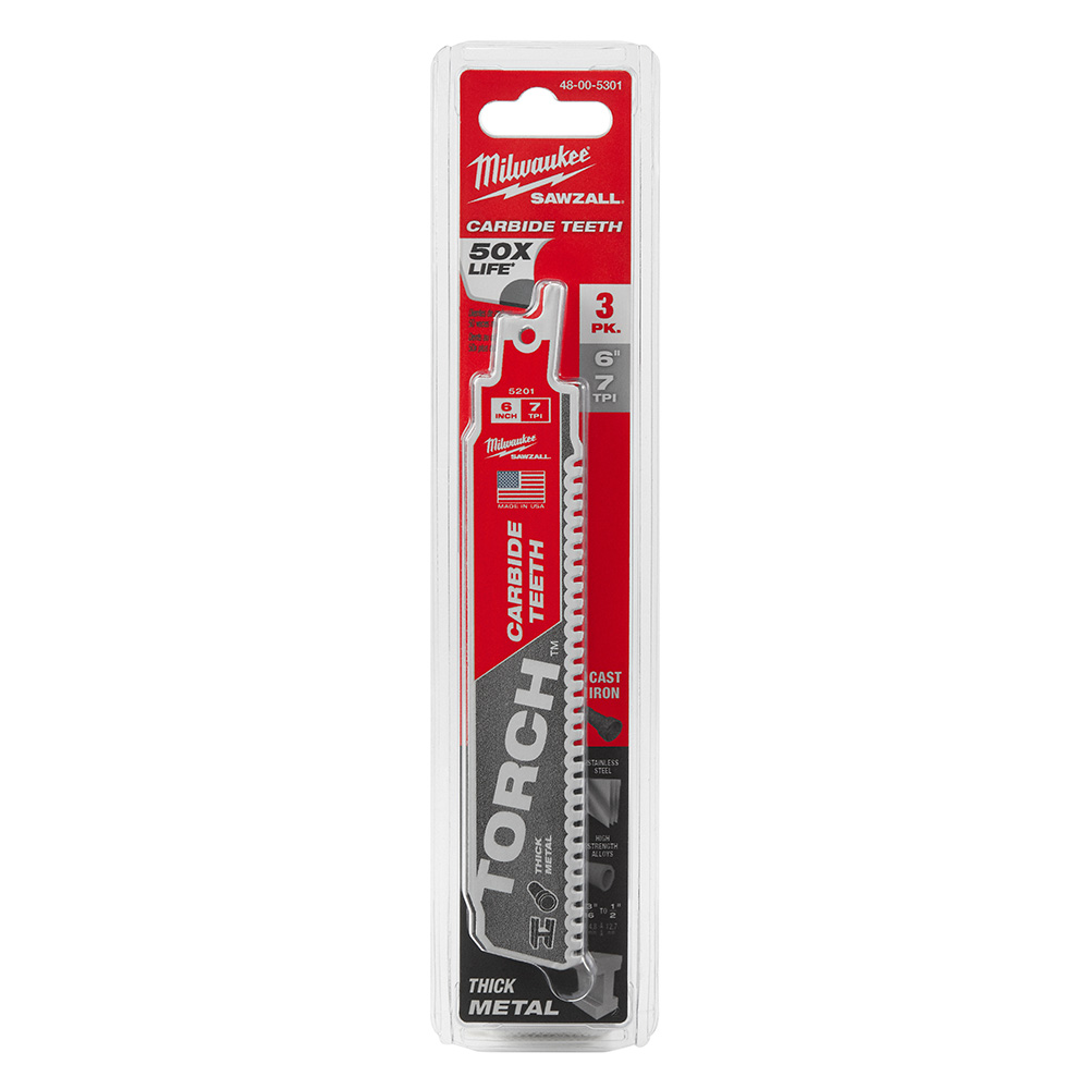THE TORCH with Carbide Teeth 7T 6 L 3 Pack