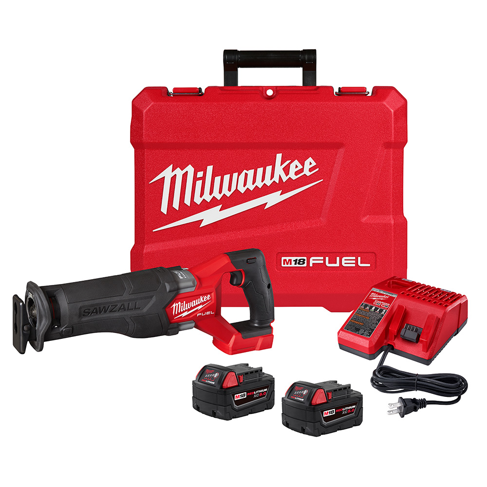 M18 FUEL 18 Volt Lithium-Ion Brushless Cordless SAWZALL Reciprocating Saw - 2 Battery XC5.0 Kit